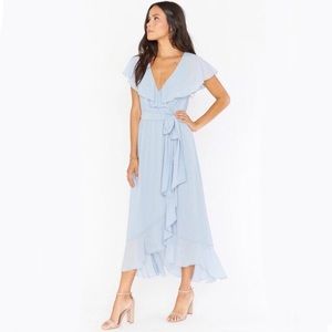 Jess Ruffle Midi Dress